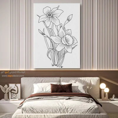 تابلو هنری خطی برای دکور اداری - رویا‌نگار – تابلو مینیاتور خطی - اسپو دکور