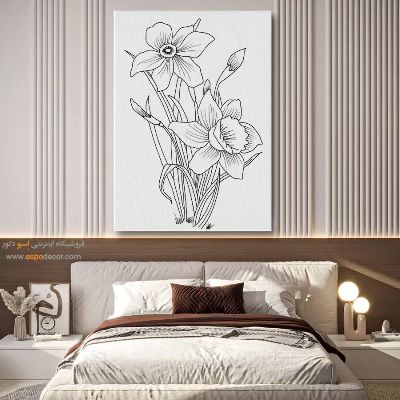 تابلو هنری خطی برای دکور اداری