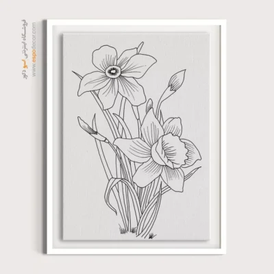 تابلو هنری خطی برای دکور اداری - رویا‌نگار – تابلو مینیاتور خطی - اسپو دکور