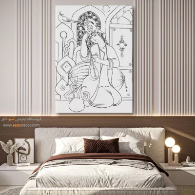 تابلو مینیاتور طرح سنتی - نغمه‌زار – تابلو مینیاتور خطی - اسپو دکور