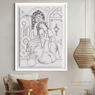 تابلو مینیاتور طرح سنتی - نغمه‌زار – تابلو مینیاتور خطی - اسپو دکور