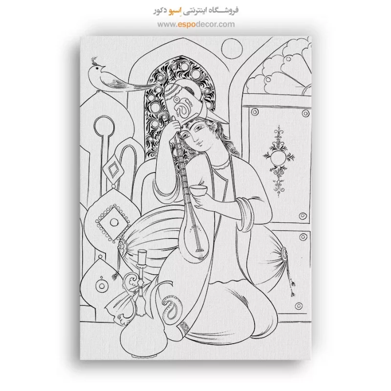 تابلو مینیاتور طرح سنتی
