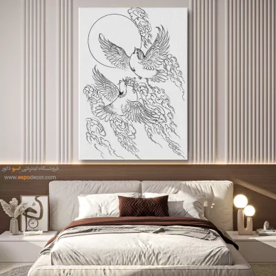 تابلو هنری سنتی - زرکار – تابلو مینیاتور خطی - اسپو دکور