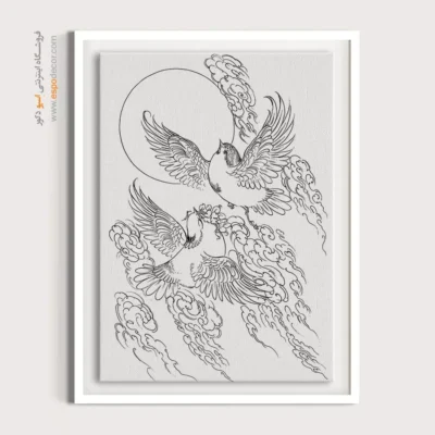 تابلو هنری سنتی - زرکار – تابلو مینیاتور خطی - اسپو دکور