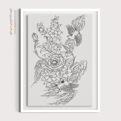 تابلو مینیاتوری ساده - مهرنشان – تابلو مینیاتور خطی - اسپو دکور