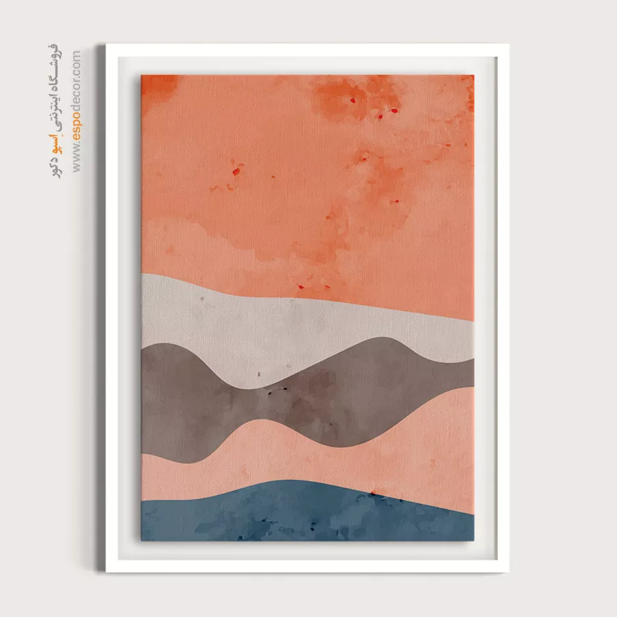 چیدمان تابلو مینیمال جدید - تک رنگ – تابلو مینیمال آرت - اسپو دکور