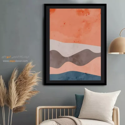چیدمان تابلو مینیمال جدید - تک رنگ – تابلو مینیمال آرت - اسپو دکور