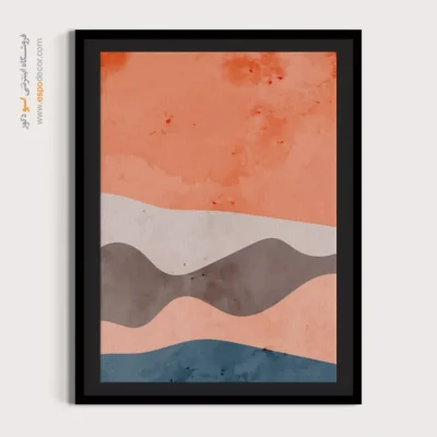 چیدمان تابلو مینیمال جدید - تک رنگ – تابلو مینیمال آرت - اسپو دکور