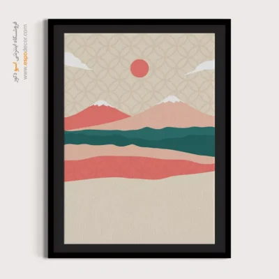 تابلو مینیمال ساده - چیدمان آرام – تابلو مینیمال آرت - اسپو دکور