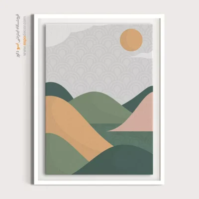 تابلو مینیمال برای دکور - هاله سفید – تابلو مینیمال آرت - اسپو دکور