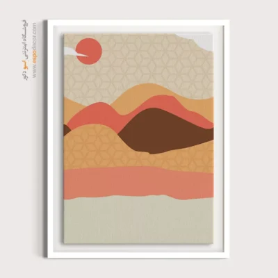 خرید تابلو مینیمال برای پذیرایی - پف کردن – تابلو مینیمال آرت - اسپو دکور