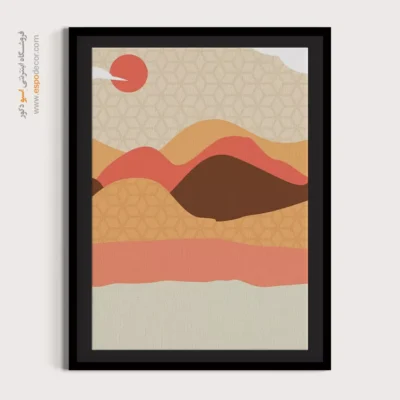 خرید تابلو مینیمال برای پذیرایی - پف کردن – تابلو مینیمال آرت - اسپو دکور
