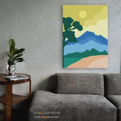 تابلو مینیمال برای پذیرایی با طراحی نو