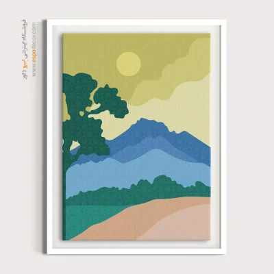 تابلو مینیمال برای پذیرایی با طراحی نو - زیبایی شناسی – تابلو مینیمال آرت - اسپو دکور