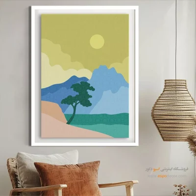 تابلو مینیمال در طراحی داخلی 2025 - سرگرمی در حال پیشرفت – تابلو مینیمال آرت - اسپو دکور