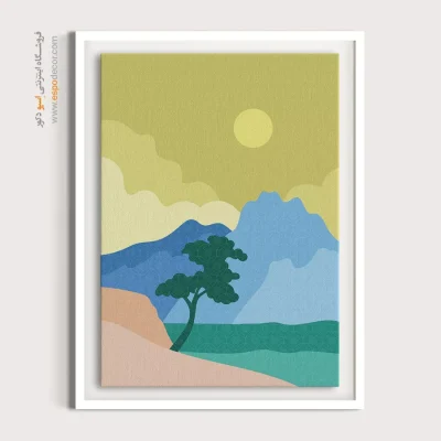 تابلو مینیمال در طراحی داخلی 2025 - سرگرمی در حال پیشرفت – تابلو مینیمال آرت - اسپو دکور