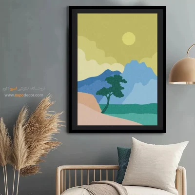 تابلو مینیمال در طراحی داخلی 2025 - سرگرمی در حال پیشرفت – تابلو مینیمال آرت - اسپو دکور