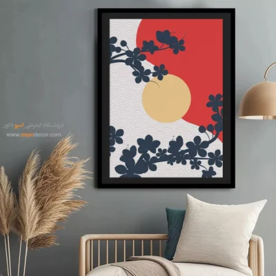 تابلو مینیمال بژ جدید - خطوط ظریف – تابلو مینیمال آرت - اسپو دکور