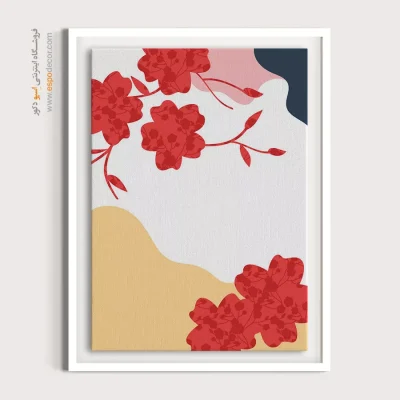 تابلو مینیمال سیاه سفید با قاب - تقاطع سازنده – تابلو مینیمال آرت - اسپو دکور