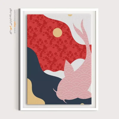 تابلو مینیمال طرح چهره برای دکور - ترتیب شکل موج – تابلو مینیمال آرت - اسپو دکور