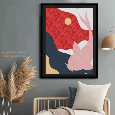 تابلو مینیمال طرح چهره برای دکور - ترتیب شکل موج – تابلو مینیمال آرت - اسپو دکور