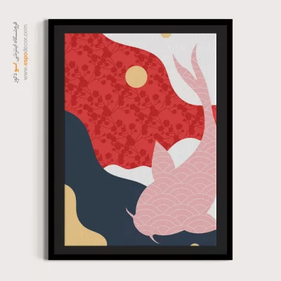 تابلو مینیمال طرح چهره برای دکور - ترتیب شکل موج – تابلو مینیمال آرت - اسپو دکور