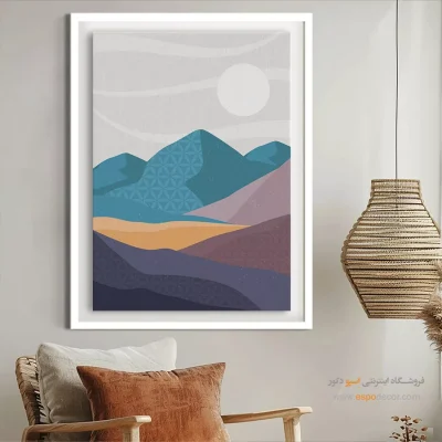خرید تابلو دیواری مینیمال برای دفتر کار - توازن – تابلو مینیمال آرت - اسپو دکور