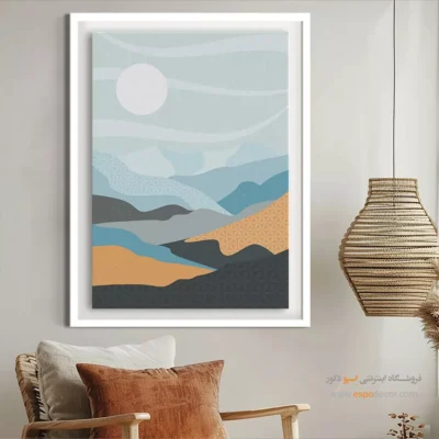تابلو مینیمال چاپی با طراحی نو - هارمونی شکل – تابلو مینیمال آرت - اسپو دکور