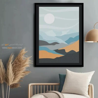 تابلو مینیمال چاپی با طراحی نو - هارمونی شکل – تابلو مینیمال آرت - اسپو دکور