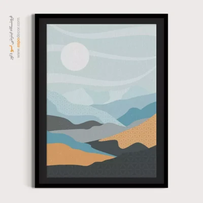 تابلو مینیمال چاپی با طراحی نو - هارمونی شکل – تابلو مینیمال آرت - اسپو دکور