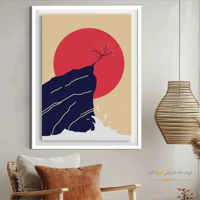 چیدمان تابلو مینیمال 2025 - هارمونی در رنگ ها – تابلو مینیمال آرت - اسپو دکور