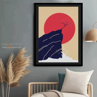 چیدمان تابلو مینیمال 2025 - هارمونی در رنگ ها – تابلو مینیمال آرت - اسپو دکور