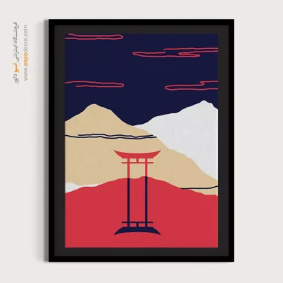 تابلو مینیمال کوچک جدید - تعادل در سادگی – تابلو مینیمال آرت - اسپو دکور