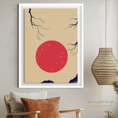 تابلو مینیمال ساده 2025 - هندسه محض – تابلو مینیمال آرت - اسپو دکور