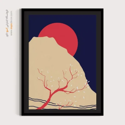 تابلو مینیمال ارزان زیبا - بازتاب های رنگارنگ – تابلو مینیمال آرت - اسپو دکور