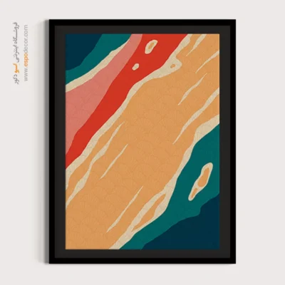 خرید تابلو مینیمال در طراحی داخلی - ارتعاشات رنگارنگ – تابلو مینیمال آرت - اسپو دکور