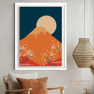 تابلو مینیمال طرح چهره با قاب - انتزاعات پاک – تابلو مینیمال آرت - اسپو دکور