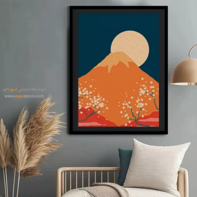 تابلو مینیمال طرح چهره با قاب - انتزاعات پاک – تابلو مینیمال آرت - اسپو دکور