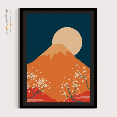 تابلو مینیمال طرح چهره با قاب - انتزاعات پاک – تابلو مینیمال آرت - اسپو دکور