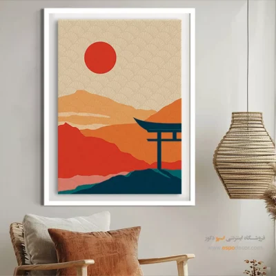 تابلو مینیمال چاپی جدید - طرح بندی – تابلو مینیمال آرت - اسپو دکور