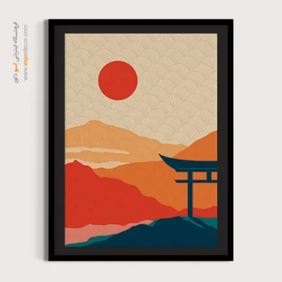 تابلو مینیمال چاپی جدید - طرح بندی – تابلو مینیمال آرت - اسپو دکور