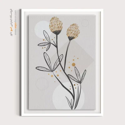 خرید تابلو دیواری مینیمال زیبا - کنتراست های هندسی – تابلو مینیمال آرت - اسپو دکور