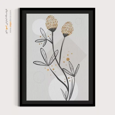 خرید تابلو دیواری مینیمال زیبا - کنتراست های هندسی – تابلو مینیمال آرت - اسپو دکور