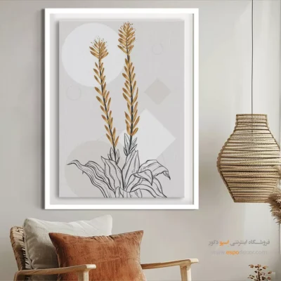 تابلو مینیمال بدون قاب جدید - خطوط پررنگ – تابلو مینیمال آرت - اسپو دکور