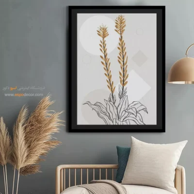 تابلو مینیمال بدون قاب جدید - خطوط پررنگ – تابلو مینیمال آرت - اسپو دکور