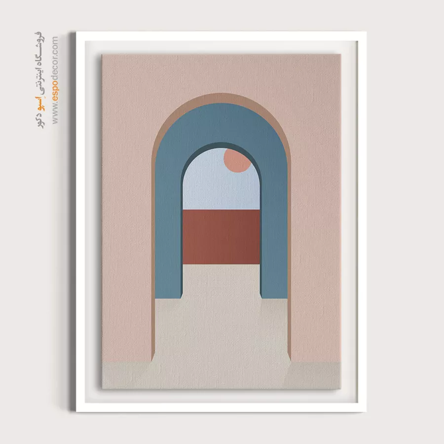 تابلو مینیمال ارزان - موتیف هزارتو – تابلو مینیمال آرت - اسپو دکور