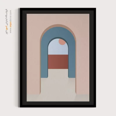 تابلو مینیمال ارزان - موتیف هزارتو – تابلو مینیمال آرت - اسپو دکور