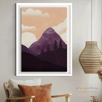 تابلو مینیمال با طراحی ساده 2025 - جوهر انتزاع – تابلو مینیمال آرت - اسپو دکور