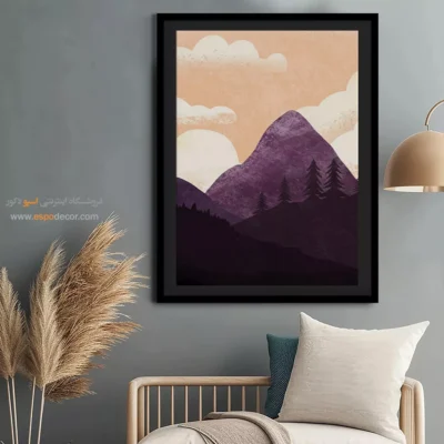 تابلو مینیمال با طراحی ساده 2025 - جوهر انتزاع – تابلو مینیمال آرت - اسپو دکور