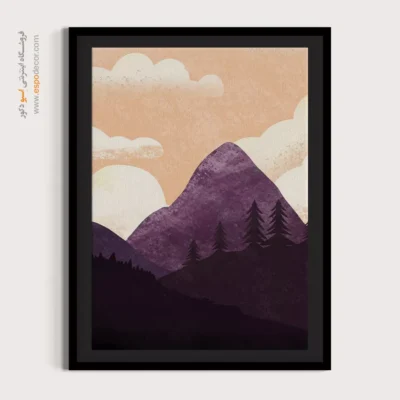 تابلو مینیمال با طراحی ساده 2025 - جوهر انتزاع – تابلو مینیمال آرت - اسپو دکور